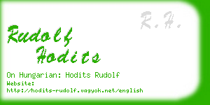 rudolf hodits business card